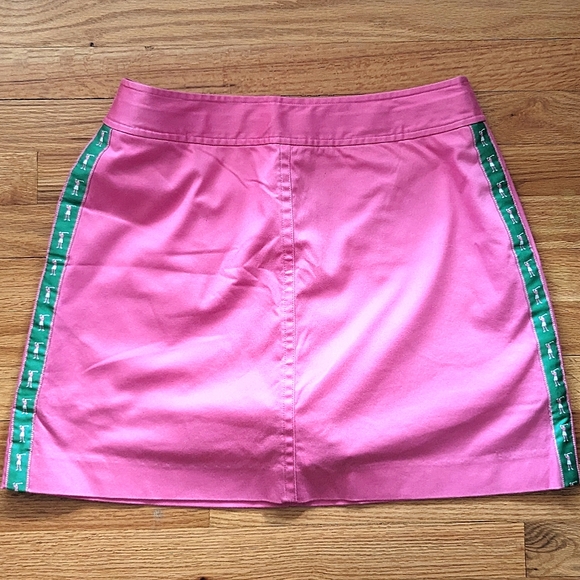 Lilly Pulitzer Pants - Lilly Pulitzer pink golf stripe side golf skirt with shorts, Size 8